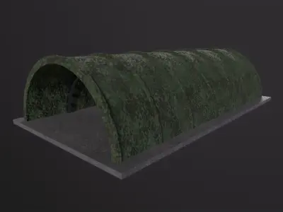 Hangar 3D Model Low-poly 3D model