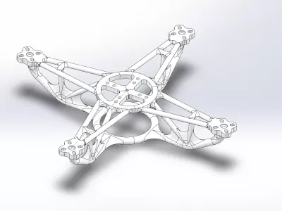 Optimal Quadrotor Frame 3D print model