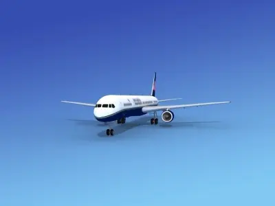 Boeing 757-300 North American 3D model
