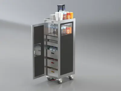 Bordbar Airline Trolley 3D 3D model