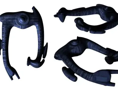 Alien derelict Free 3D model