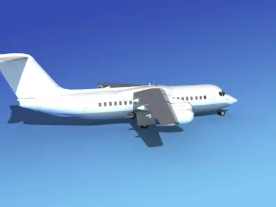 BAe 146-300 Unmarked 1 3D model