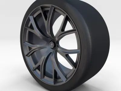 Tesla Roadster Rim 3D model