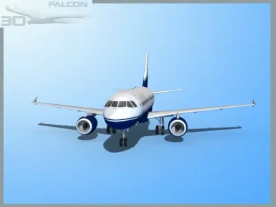 Falcon3D A319 JAB Airlines 3D model