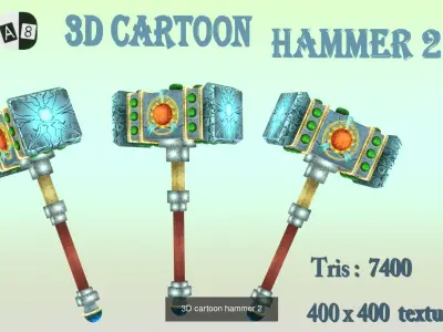 3d cartoon weapons 3D Model Collection