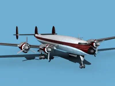 Lockheed L1649 Star Liner Corporate 2 3D model