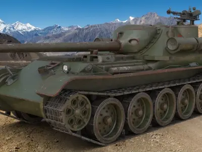 Tank Uralmash SU 101 Mental ray 3D model