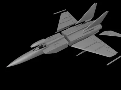MIG-25 FOXBAT SCALE 1-72 PRINTABLE STL FILES 3D print model