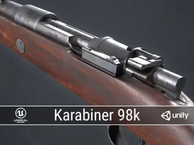 PBR Mauser Karabiner 98k Low-poly 3D model