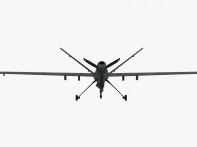 UDIM 8K Unmanned Combat Air Vehicle MQ 9 Reaper UAV 3D model