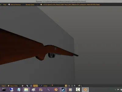 Double Barrel Shotgun Free low-poly 3D model