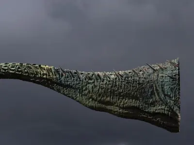 Dragon or dinosaur  tail  3D model