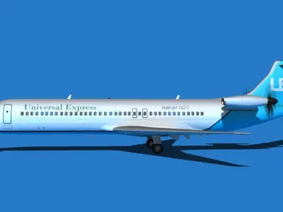 Boeing 7X7-1 Jet Fan V107 3D model