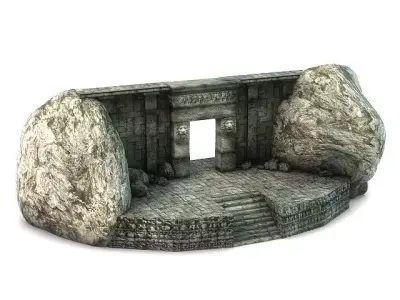 Ancient Entrance Doorway 3D model