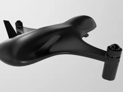 Military UAV Low-poly 3D model