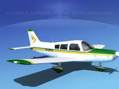 Piper PA-28-235 Cherokee V14 3D model