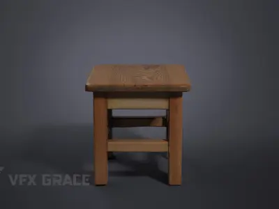 Small Bench 002 3D model