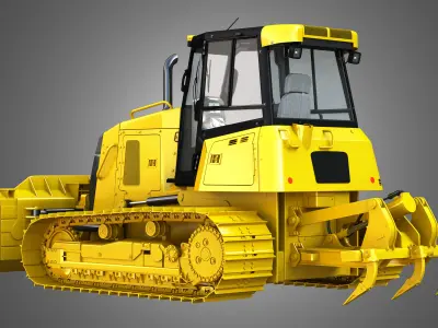 D6K2 XL - Dozer 3D model
