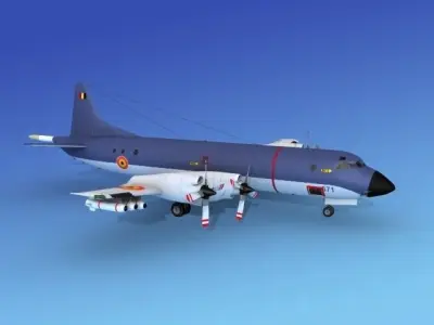 Lockheed P-3 Orion Belgian Air Force 3D model