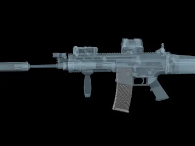 HK GEN 2  magazine M4 AR-15 Low-poly 3D model