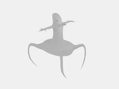 Spider Alien Low-poly 3D model