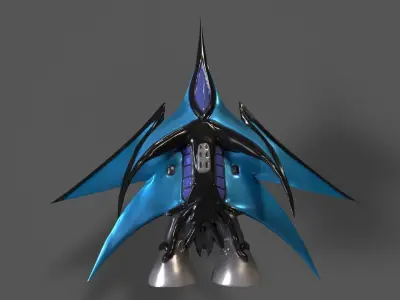 Refraction Jet - Shuttle Free 3D model