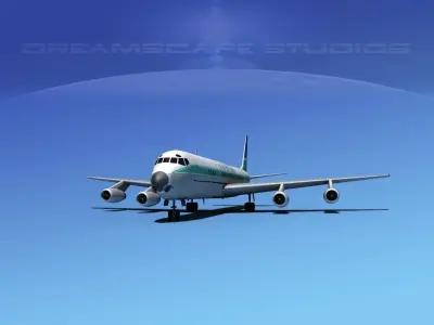 Douglas DC-8-63 Air New Zealand 3D model