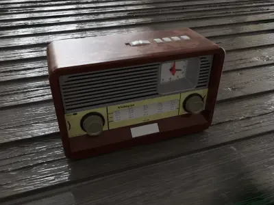 Videyas AM FM Radio Low-poly 3D model