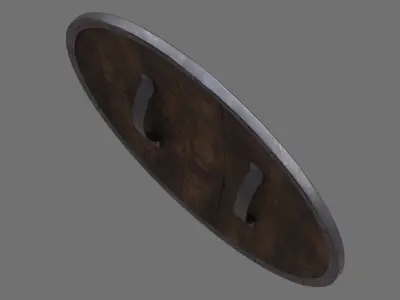 Shield 1A Low-poly 3D model