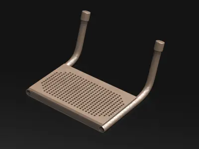 23 Hard Surface Sub-D Heavy Grip Rails and step Elements 3D model