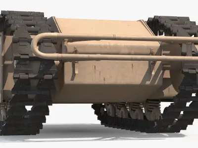 Remote Controlled Tracked Demolition Robot Sand Used 3D model