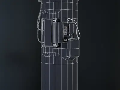 Pipe Bomb Low-poly 3D model