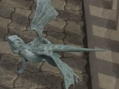 Dragon Baby spiked lizard version 3D model