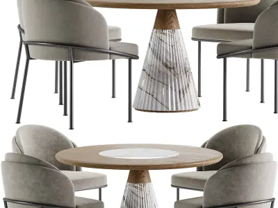 Dining set 145 3D model