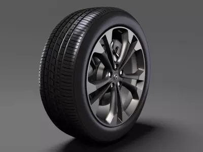Opel Cascada wheel 2017 3D model