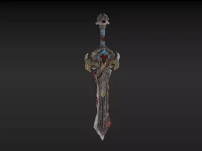 Viking Sword  Low-poly 3D model
