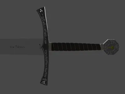 Medieval sword Free 3D model