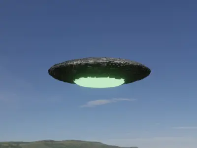 UFO 3D Low-poly 3D model