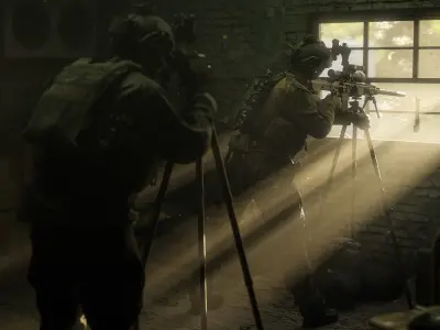 LEUPOLD PRO GUIDE CF455 TRIPOD KIT Low-poly 3D model