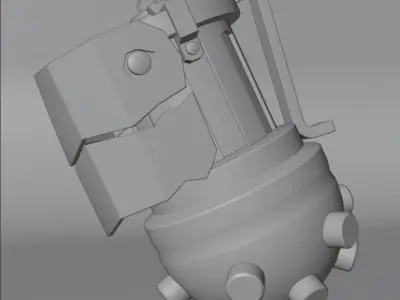 Magic Bomb in Blender Free low-poly 3D model