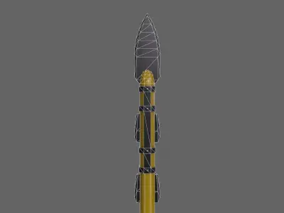 PBR Spear V3d Low-poly 3D model