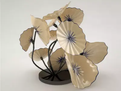 Flowers Ceramics Free 3D model
