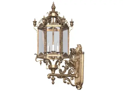 French Wall Lighted Sconce 3D model