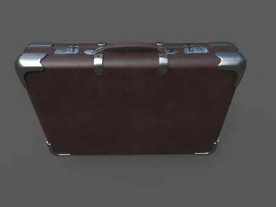 Low Poly Valise 2 suitcase Low-poly 3D model