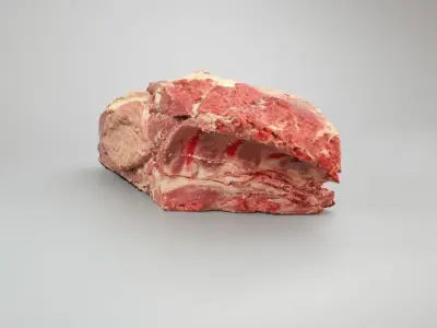 Raw Pork Meat Low-poly 3D model
