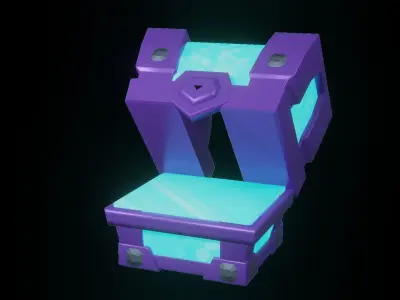 Scifi Treasure 3d model Low-poly 3D model
