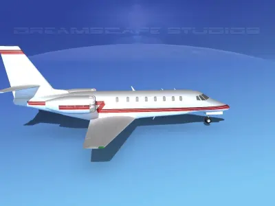 Cessna C680 Citation Soveriegn V07 3D model