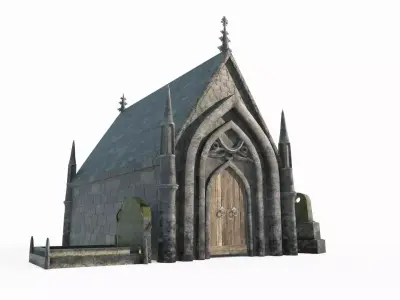 Ancient architectural tombs and burial chambers 3D model