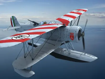 RO43 on board TRIESTE Low-poly 3D model