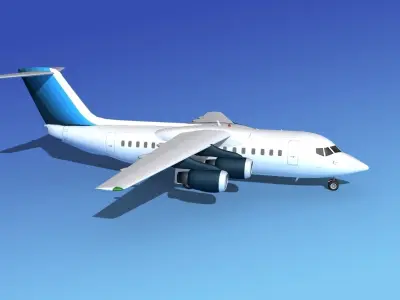 BAe 146-200 Corporate 4 3D model